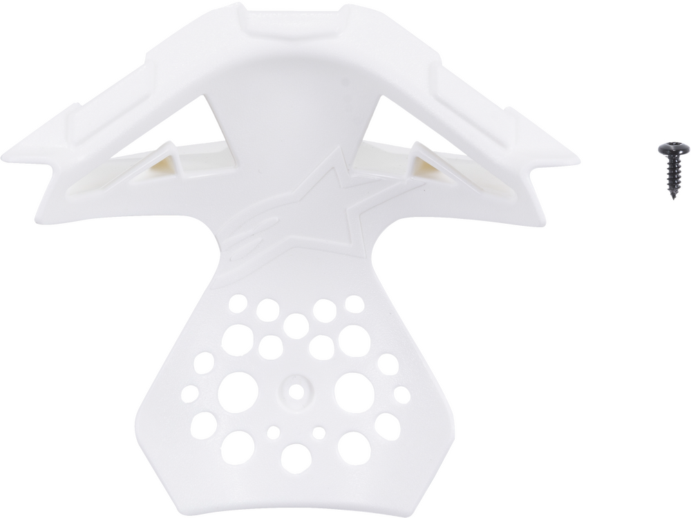 M8/M10 HELMET CHIN VENT FRAME GLOSS WHITE MD-2X