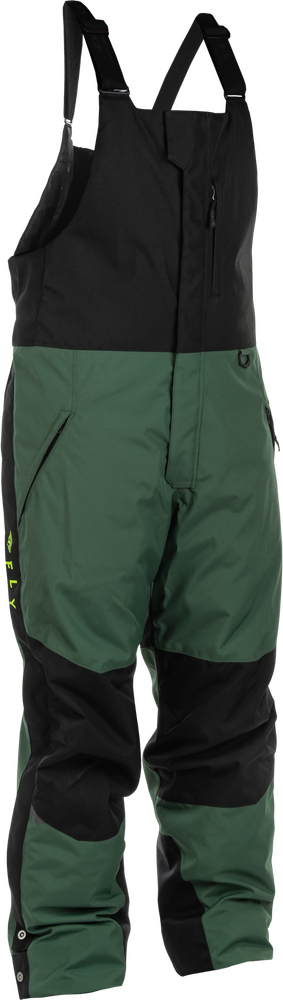 Fly Racing Outpost Float Bib (2027) — Green/Hi-Vis/Black