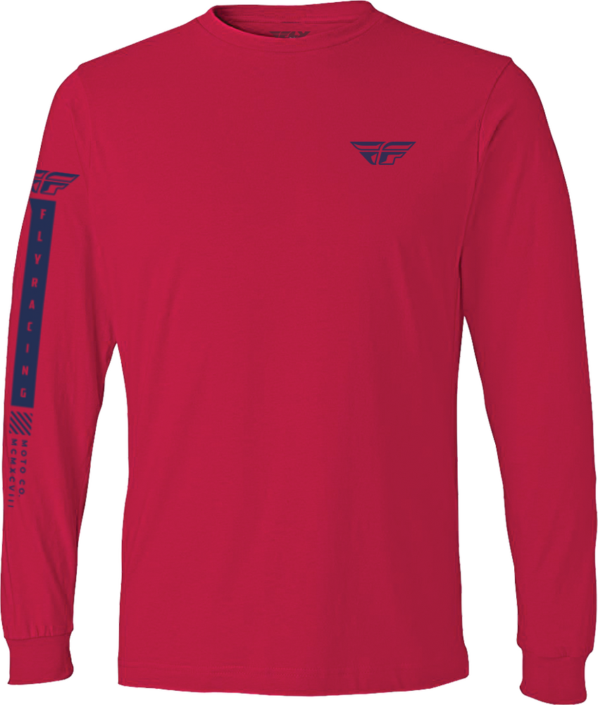 FLY TRIBE LONG SLEEVE TEE RED/BLUE MD