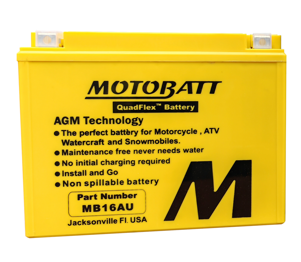 MOTOBATT BATTERY MB16AU SEALED FACTORY ACTIVATED