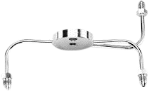 GOODRIDGE FRONT BRAKE SPIDER NARROW CHROME -3AN FITTINGS