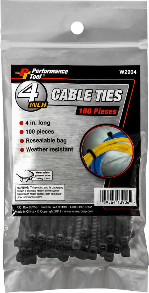 Performance Tool Cable Tie 4" 100/Pack