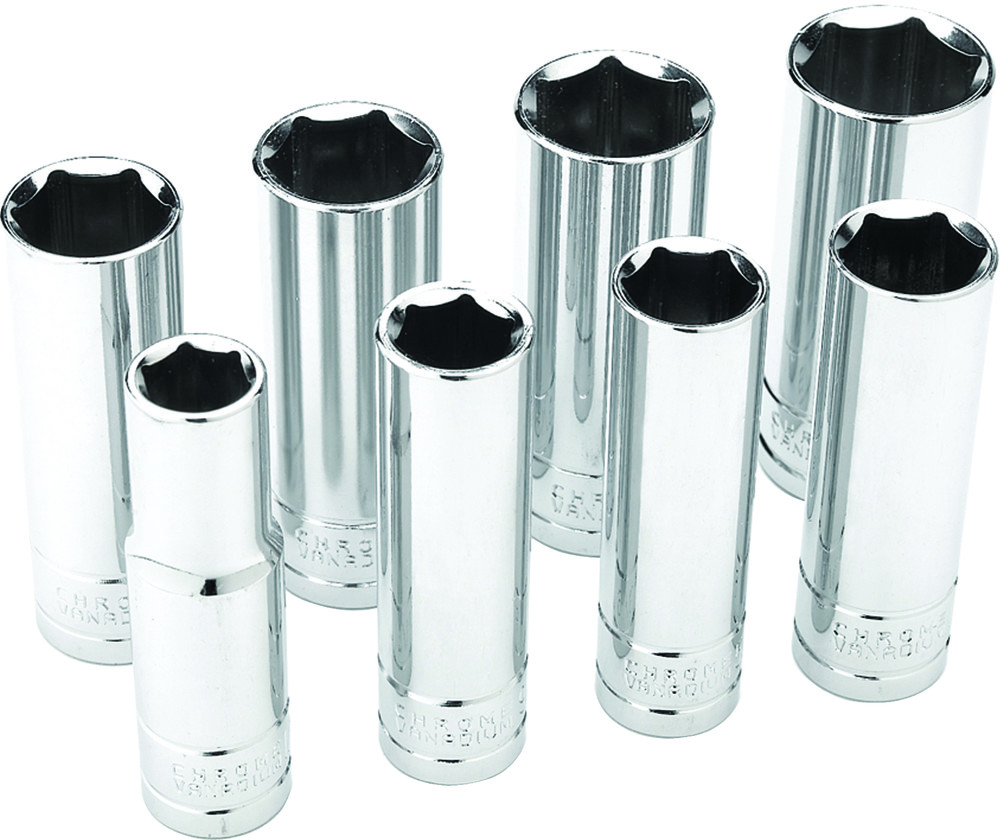 8 PC 1/2" SAE SOCKET SET DEEP