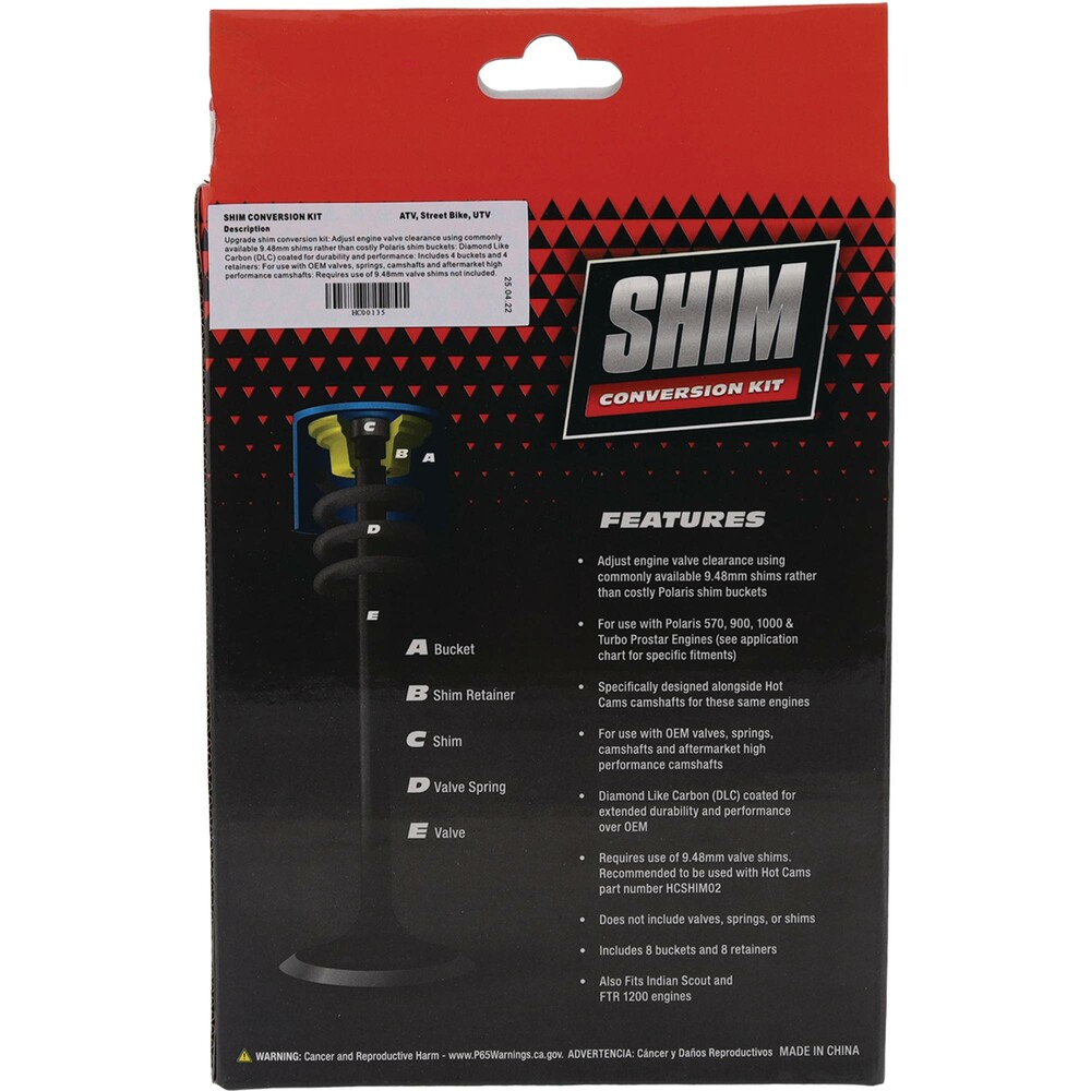 HOT CAMS SHIM CONVERSION KIT