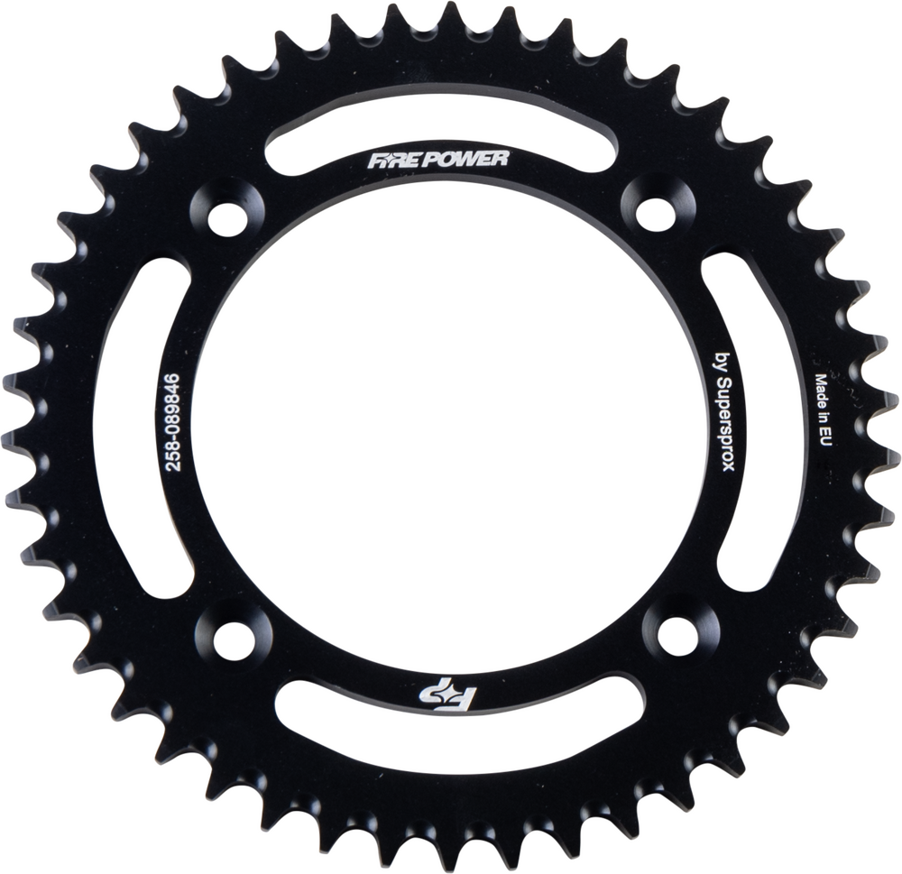 FIRE POWER REAR SPROCKET ALUMINUM 46T BLK
