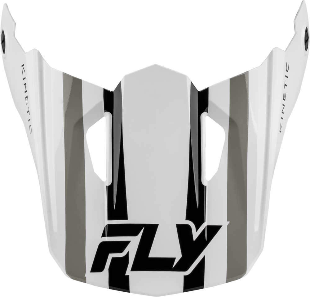 Fly Racing Kinetic Helmet Visors (2027) — White/Black/Grey