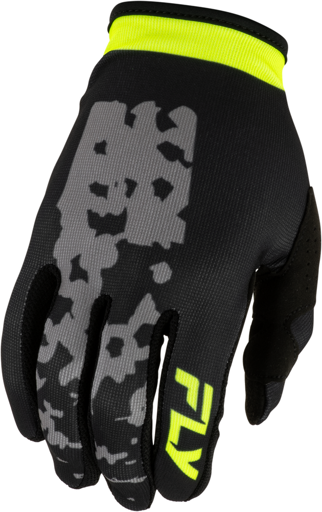 Fly Racing Lite Flake Gloves (2027) — Grey/Hi-Vis/Black