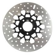 V-TWIN BRAKE ROTOR 11.5" FLOATING 10SPOKE BLK