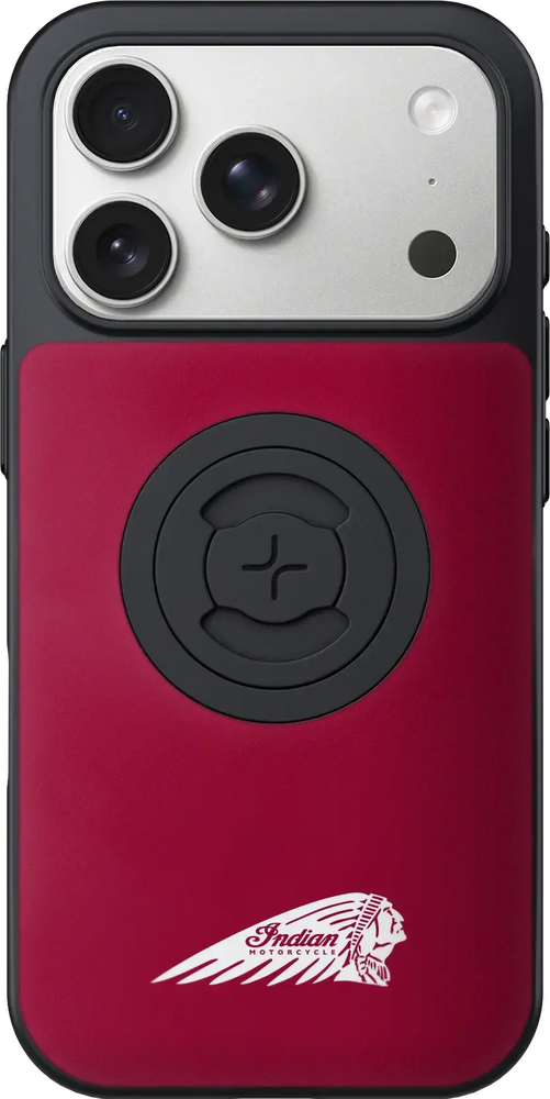 INDIAN PHONE CASE W/HEADDRESS IPHONE 17 PRO RED W/LOGO