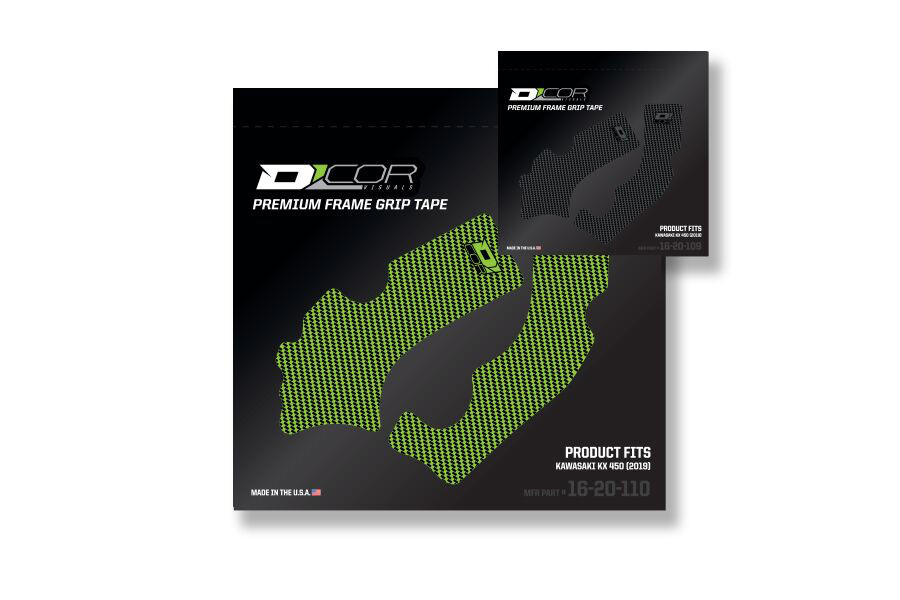 D-COR FRAME GRIP GUARD DECAL GREY