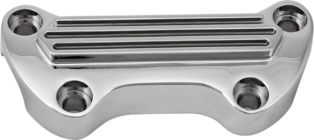Harddrive H-Bar Clamp Finned W/O Skirt Chrome