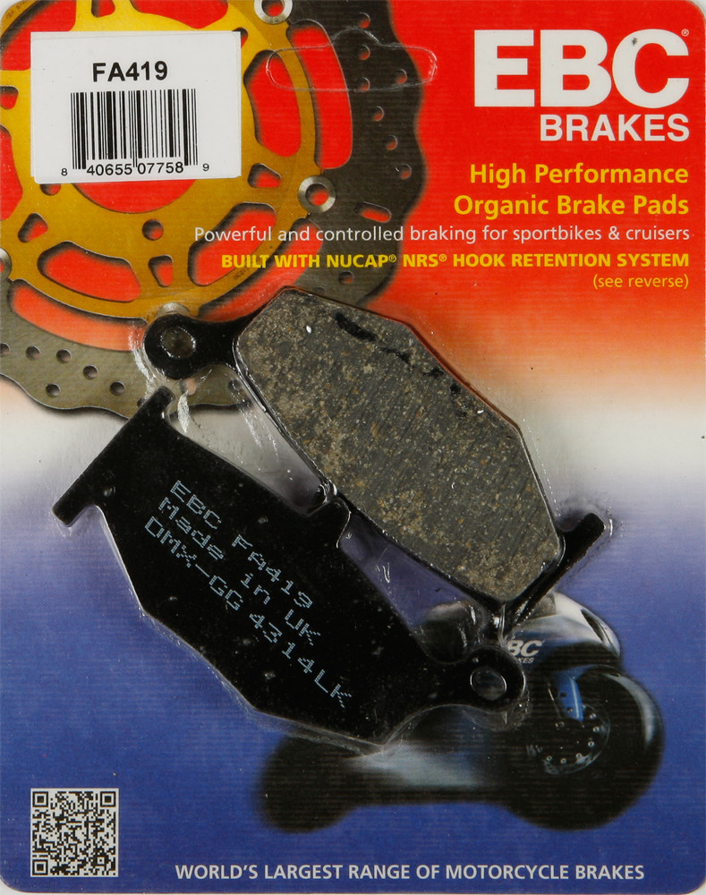 EBC FA419 Organic Rear Brake Pads