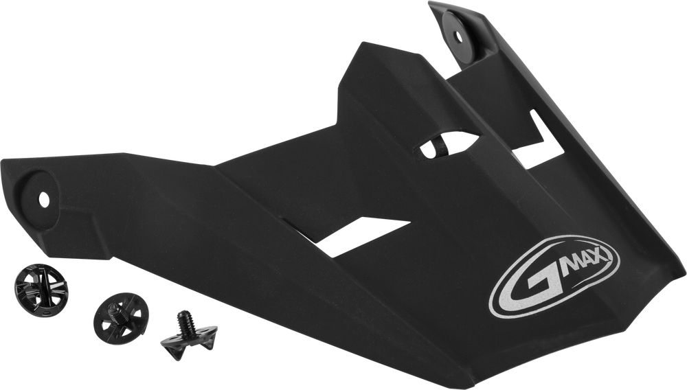 GMAX VISOR W/SCREWS MX-46Y MATTE BLACK