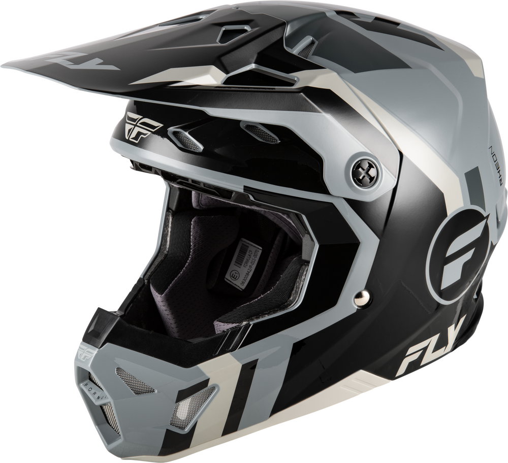 Fly Racing 2026 Formula CP Seal Helmet — Black/Grey/Light Grey