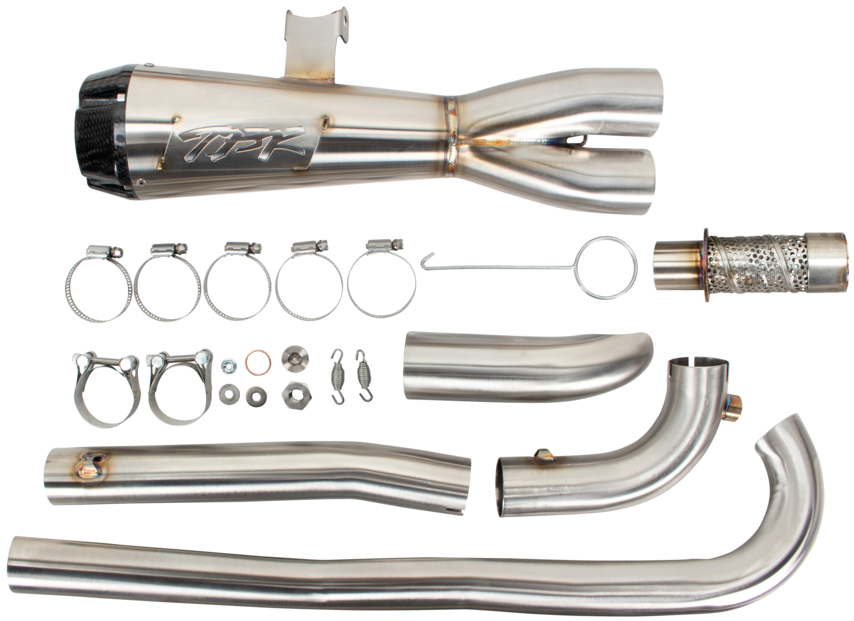 TBR COMP-S 2-1 SPORTSTER S BRUSHED W/CF END CAP