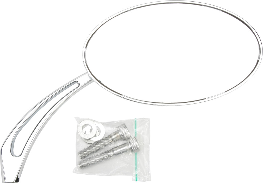 HARDDRIVE OVAL ARROW MIRROR CHROME