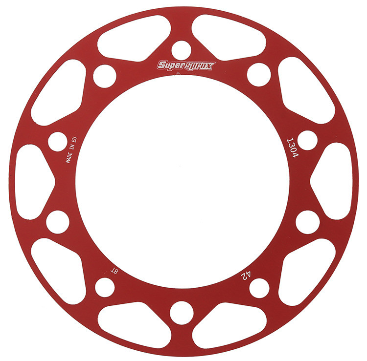 REAR EDGE SPRKT COLOR DISK ALU 42T-525 RED HON/YAM