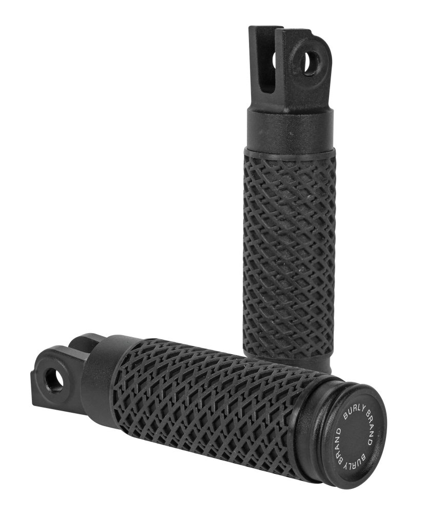 Burly Brand Slash Cut Foot Pegs Pr Black