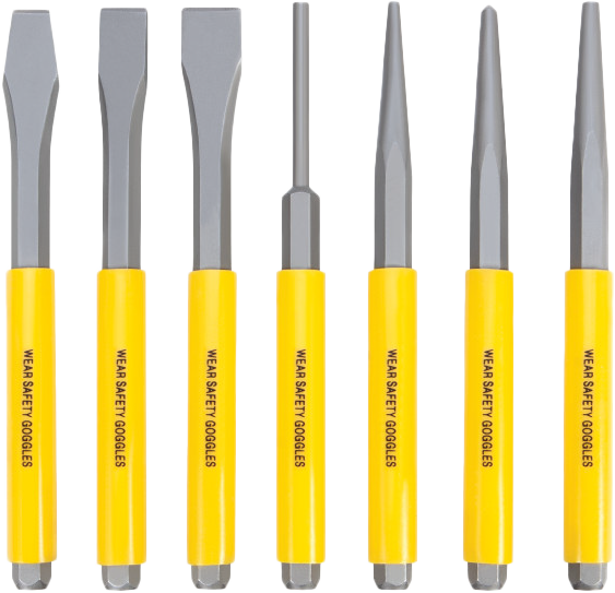 PERFORMANCE TOOL 7 PC PUNCH / CHISEL SET
