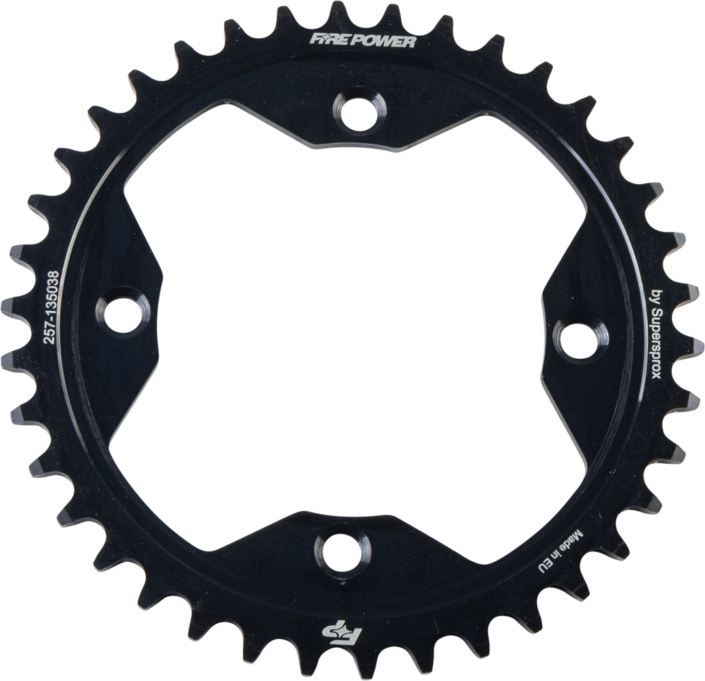 FIRE POWER REAR SPROCKET STEEL 38T BLK