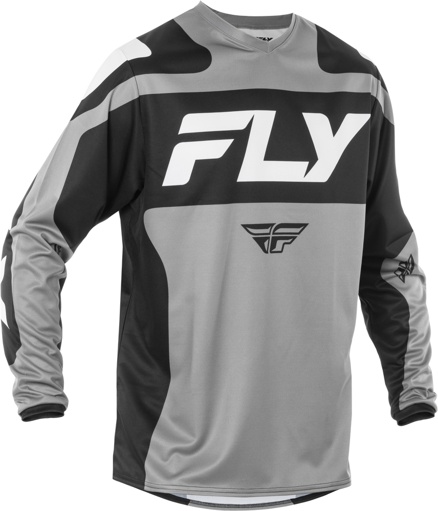 Fly Racing F-16 Jersey — Grey/Black/White