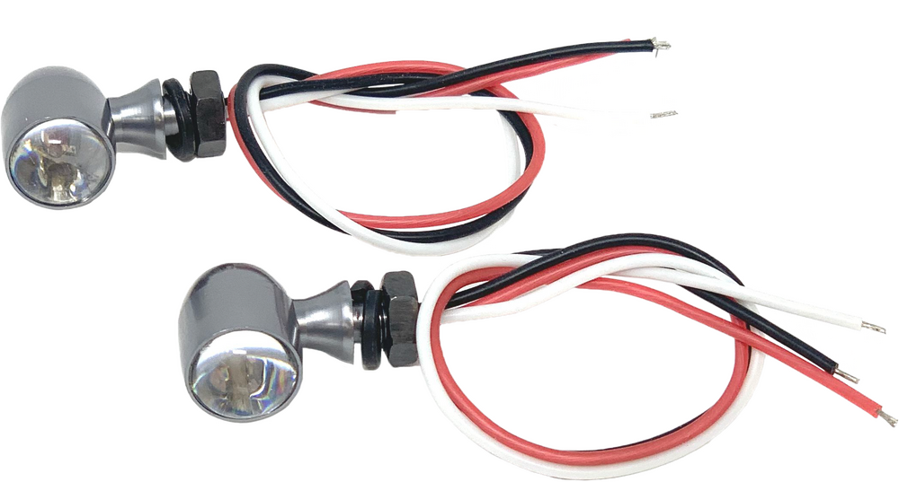 Letric Lighting Co. 45 Caliber LED Mini Marker Lights, Red Running / Red Turn Signal