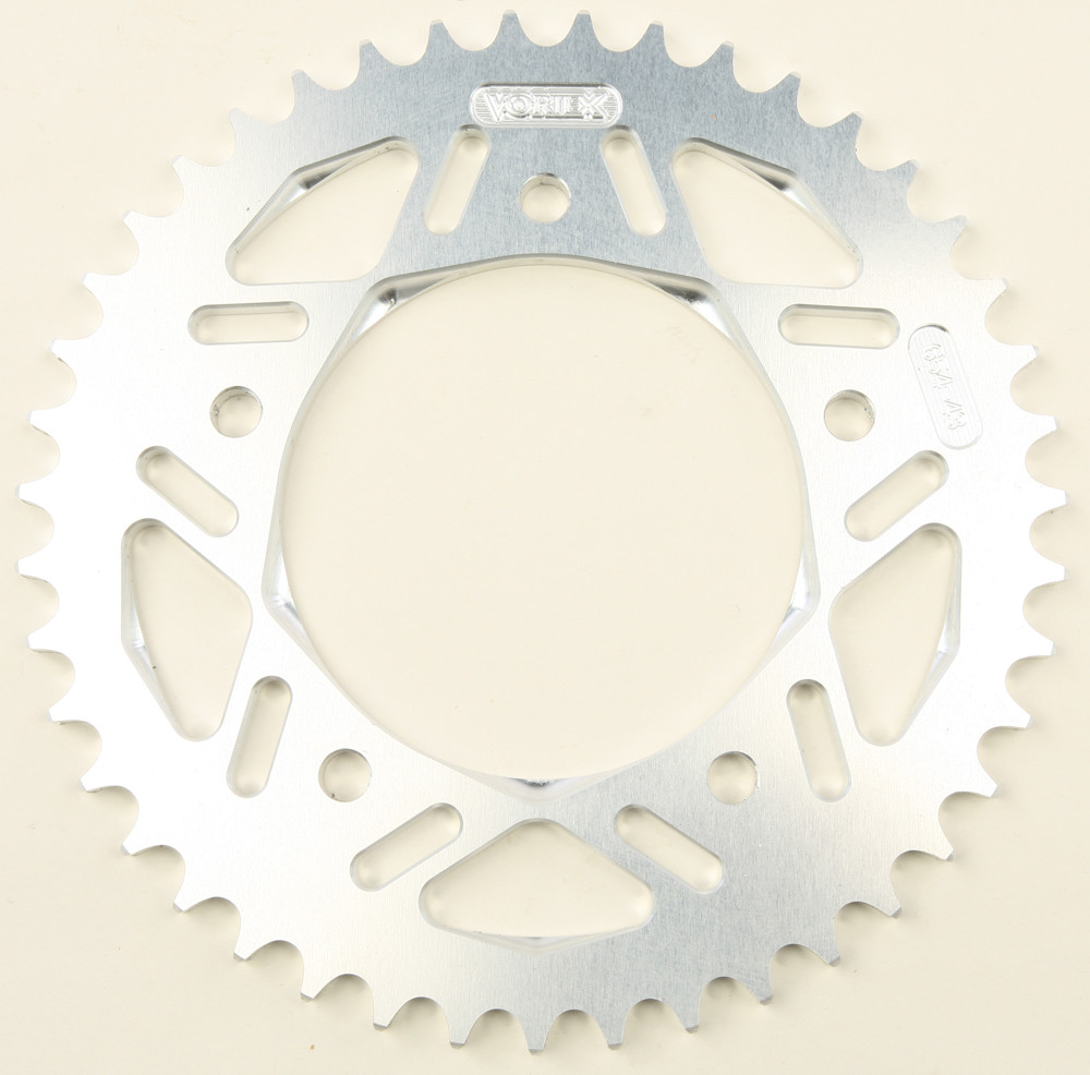 VORTEX REAR SPROCKET ALUMINUM 43T-525 SIL YAM