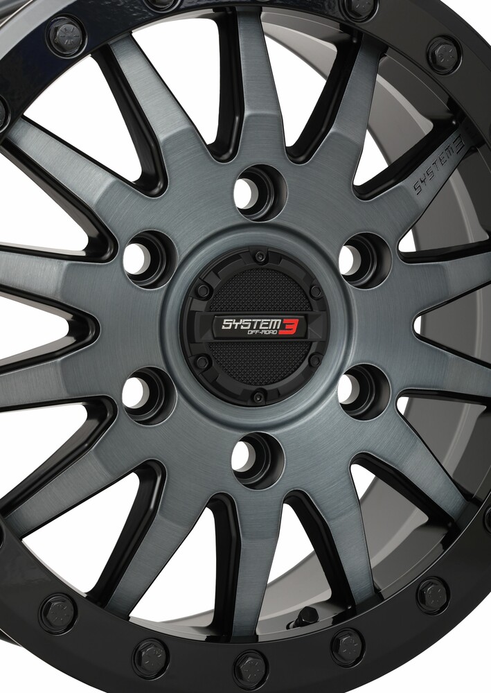 SYSTEM 3 SB8 WHEEL 15X7 6+1 (+68MM) 6/5.5 MATTE BRUSHED GREY