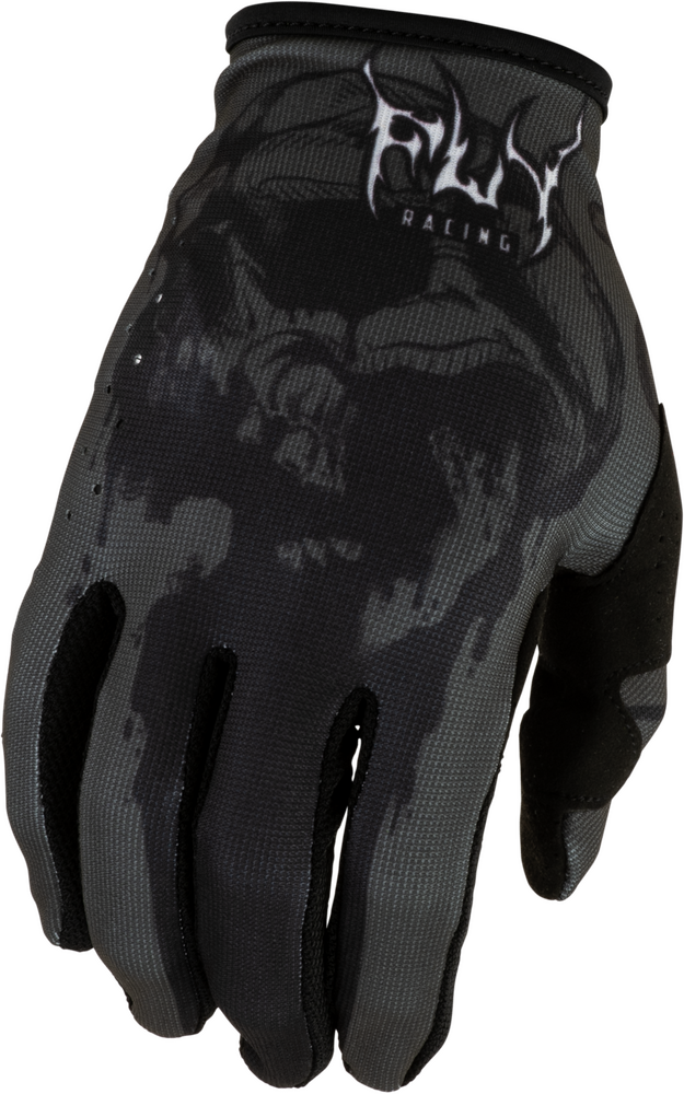 Fly Racing Lite Dark Series Gloves (2027) — Grey/Black