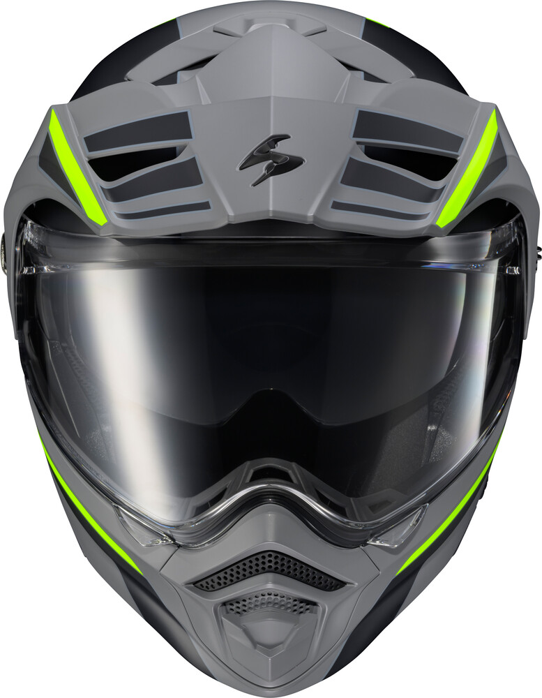 SCORPION EXO EXO-AT960 MODULAR HELMET MONK GREY/HI-VIZ MD