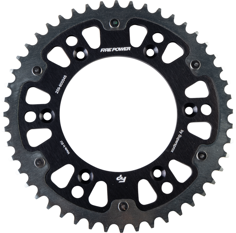 REAR SPROCKET HYBRID 48T BLK/SIL