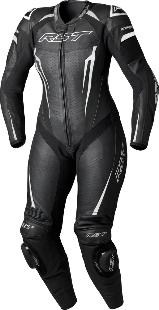 RST Womens Tractech EVO D3O Suit Black/White Leather LG