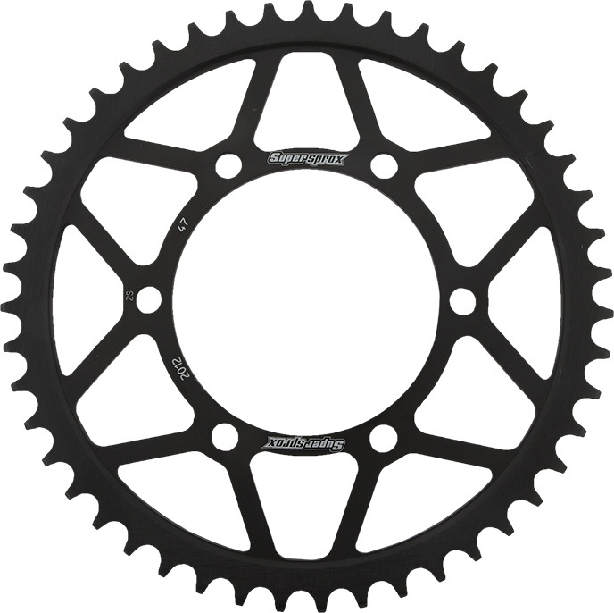 REAR SPROCKET STEEL 47T-525 BLK TRI