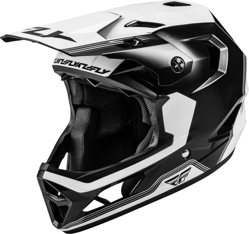 Fly Racing Youth Rayce Repeat Bicycle Helmet (2026) — Black/White