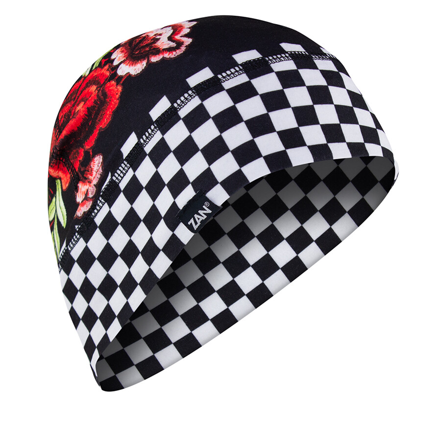 ZAN SPORTFLEX SERIES HELMET LINER CHECKERED FLORAL