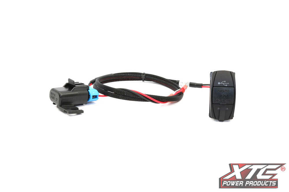 XTC Power Products Power Adapter Dual USB Power Port Polaris RZR XP