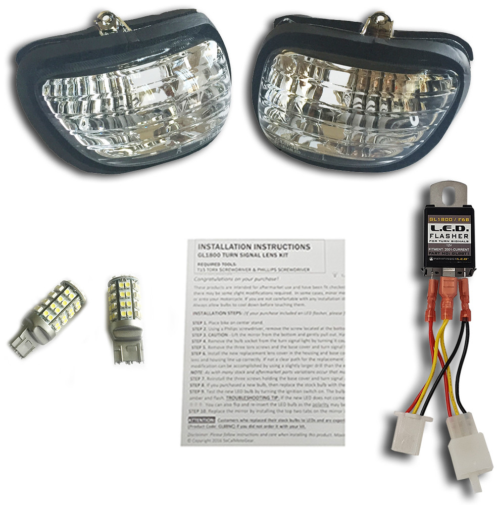 PATHFINDER LED TURN SIGNAL KIT CLEAR LENS PR HON