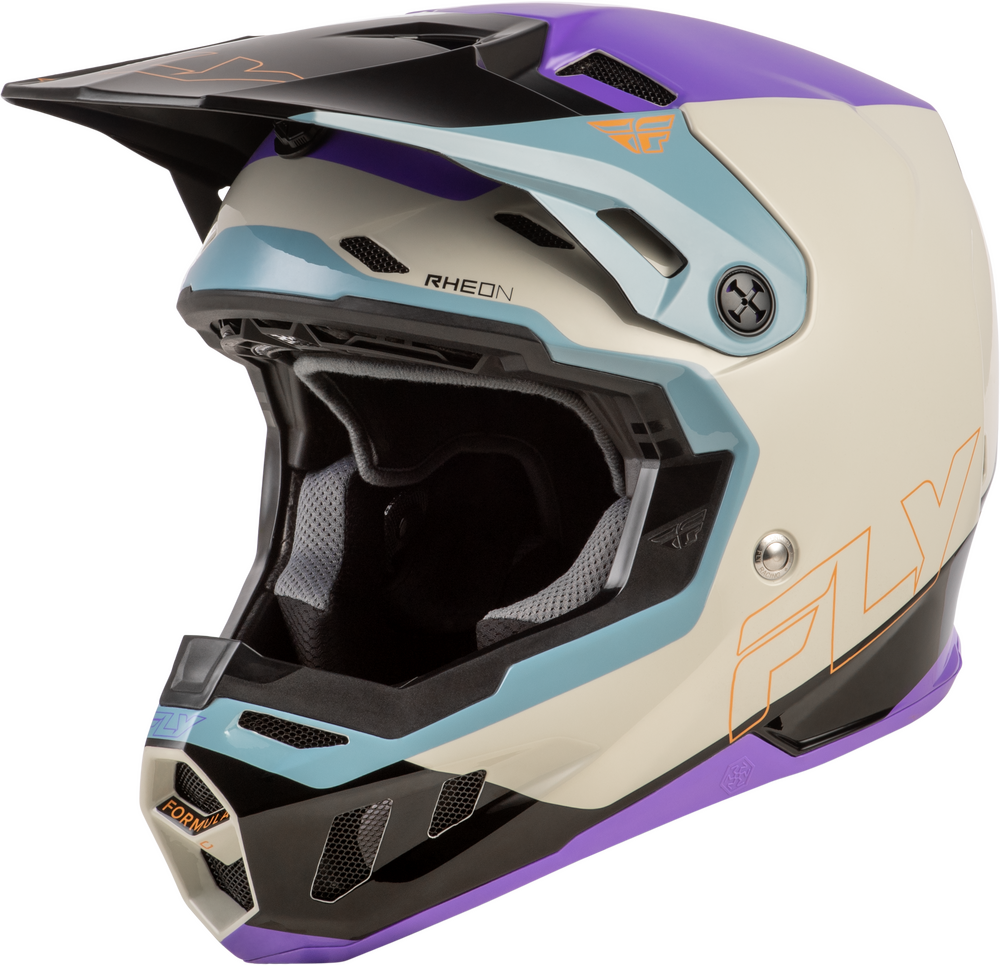 Fly Racing Formula CC Glide Helmet (2026) — Black Carbon/Grey/Silver