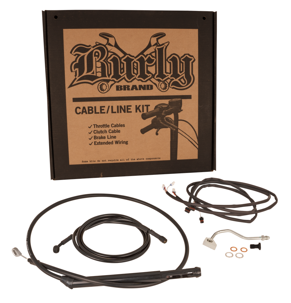 BURLY BRAND CNTRL KIT  15" BAGGER BLK `21-22 FLHT/CU/K/KL FLHX/S W/