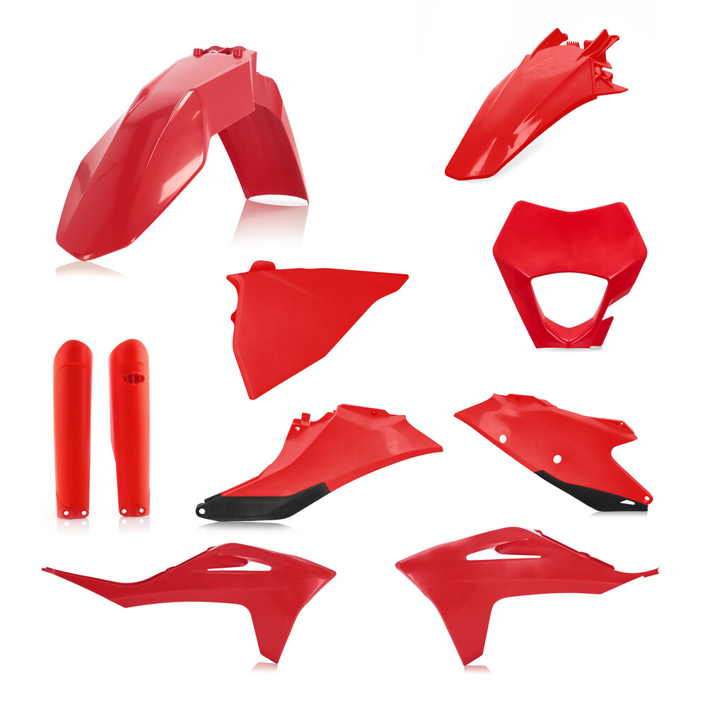 ACERBIS FULL PLASTIC KIT GAS RED