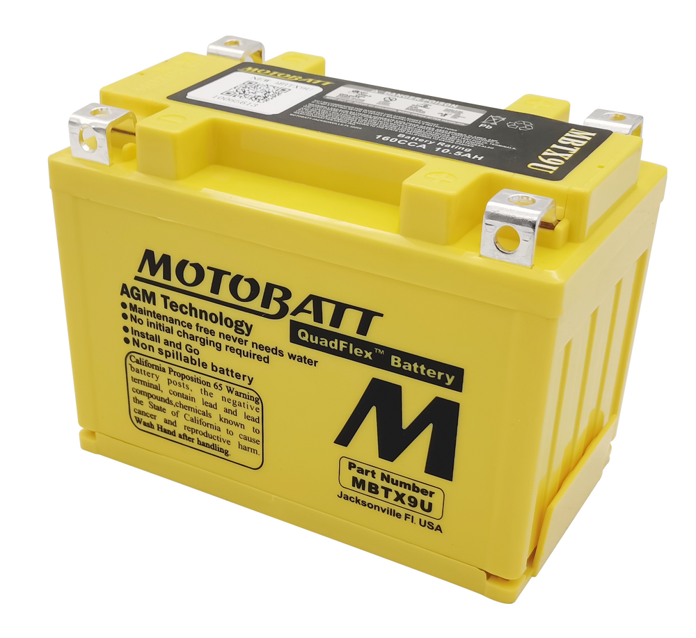 MOTOBATT BATTERY MBTX9U SEALED FACTORY ACTIVATED