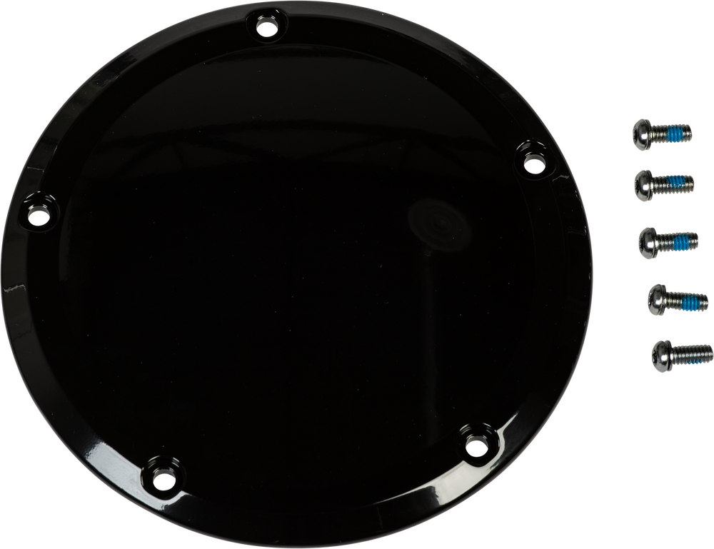 SMOOTH DERBY COVER GLOSS BLACK TOURING 16-UP