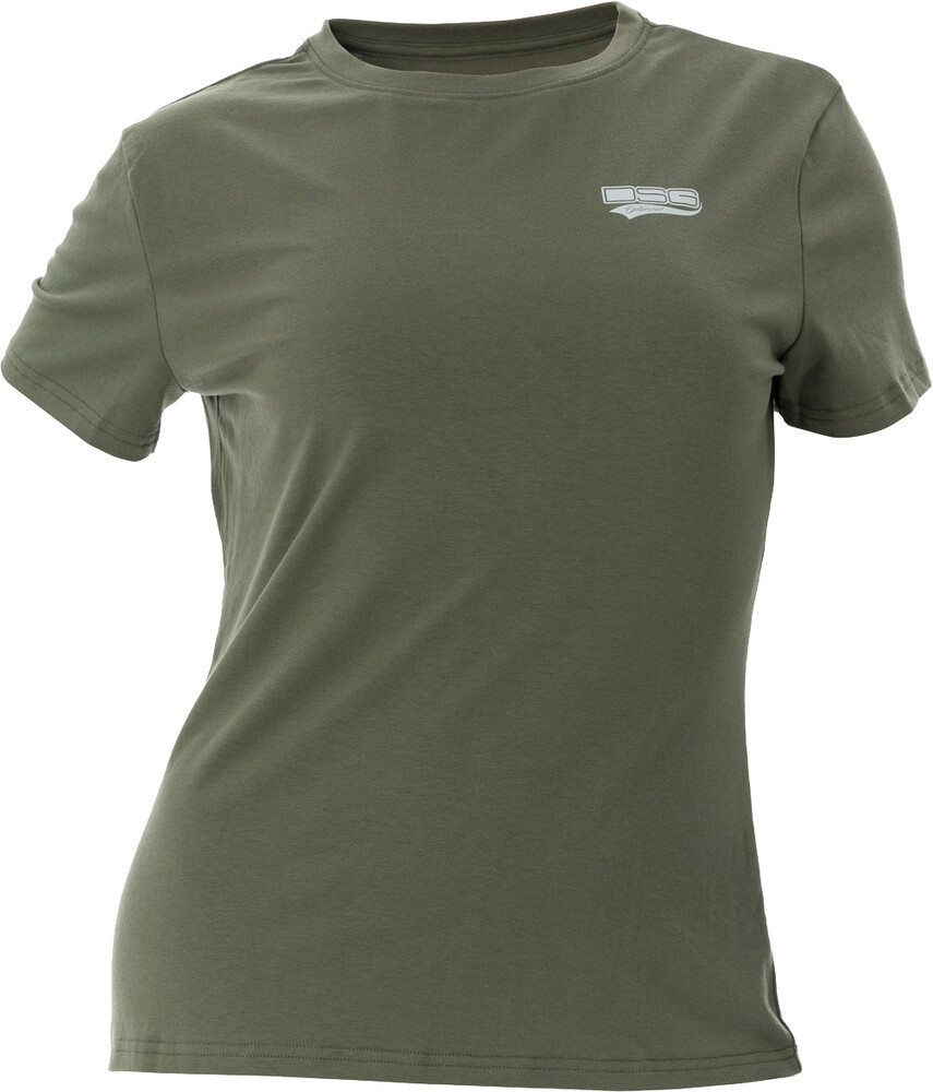 DSG CASUAL LOGO TEE MOSS OLIVE LG