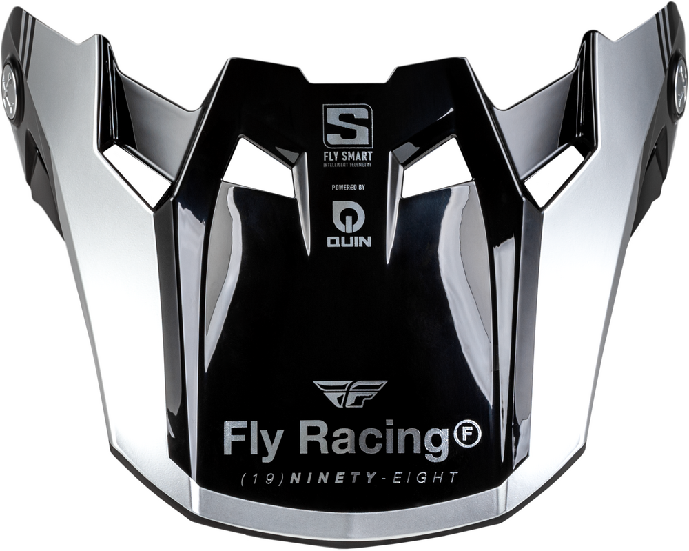 Fly Racing Formula S Carbon Legacy Visor (2024) — Navy/Silver