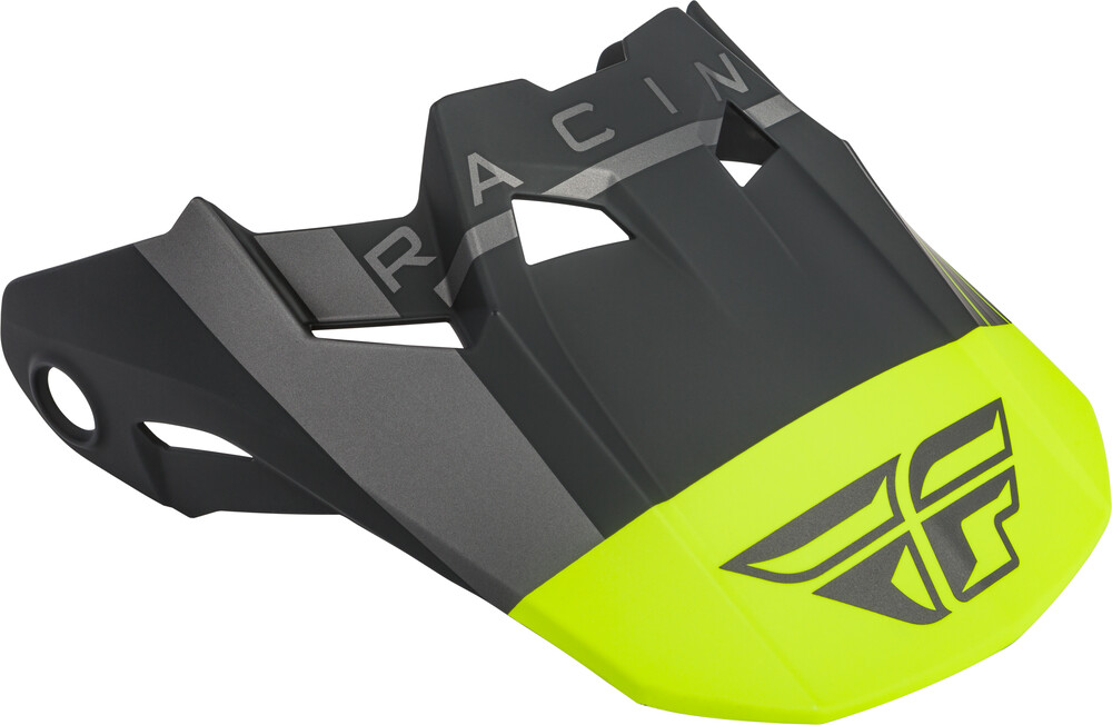 FORMULA VECTOR HELMET VISOR MATTE HI-VIS/GREY/BLACK YL-SM