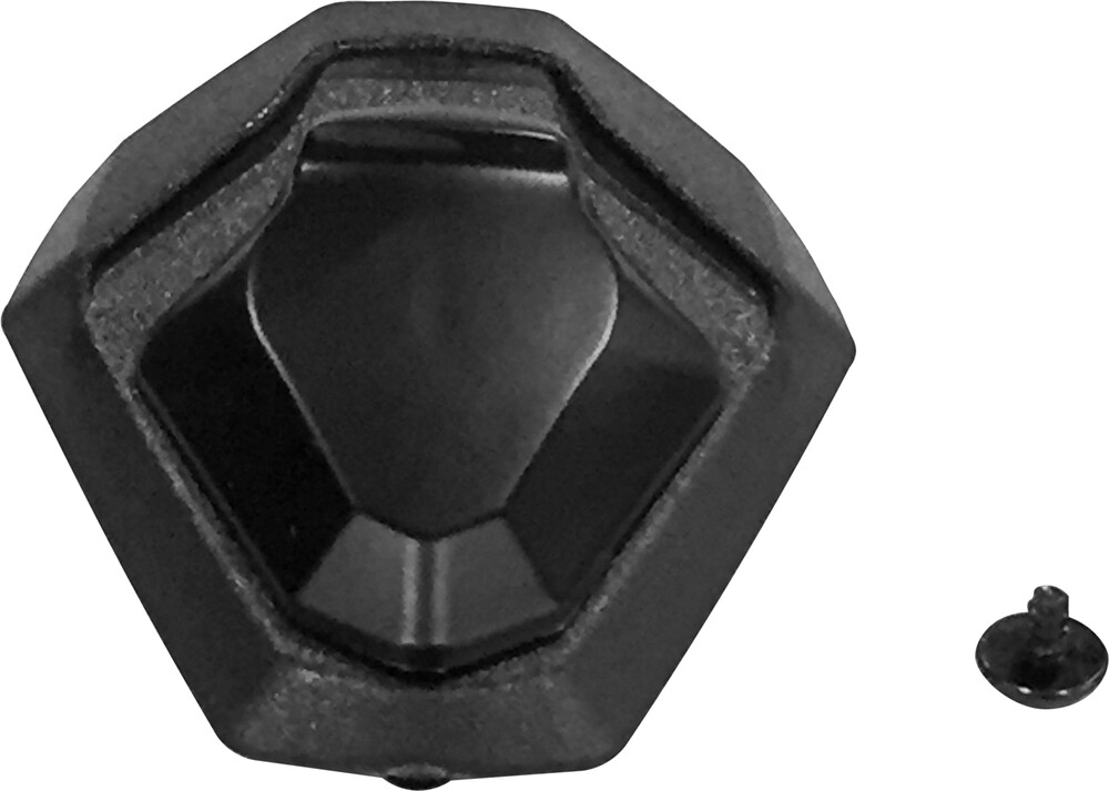 Gmax AT-21 / AT-21S / AT-21Y Mouth Vent Slider & Cover w/ Screws — Matte Black