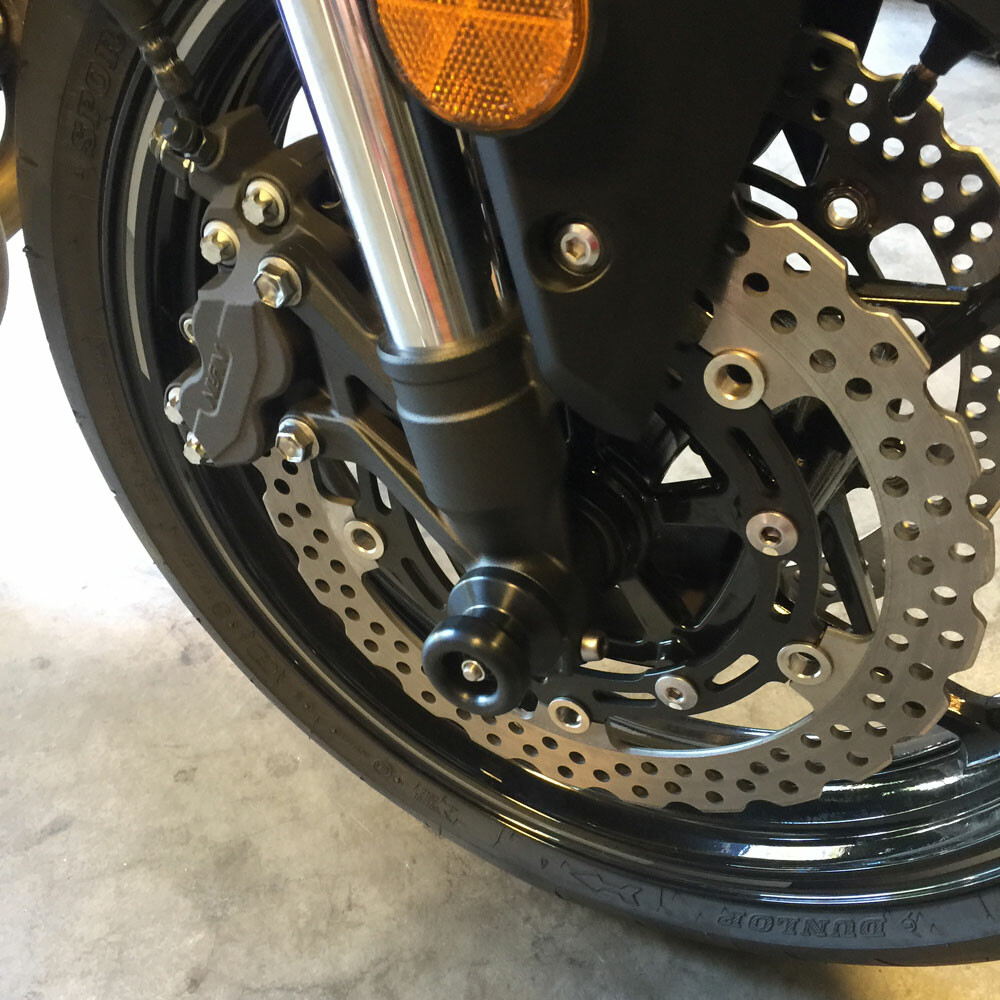 FRONT AXLE SLIDERS BLACK