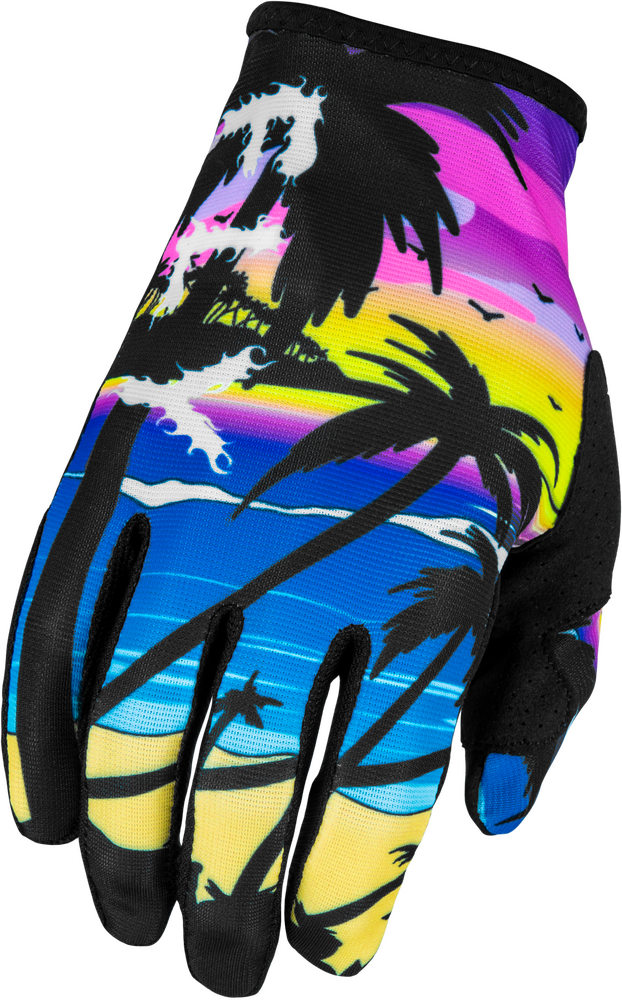 Fly Racing Lite Malibu Gloves — Pink/Blue/Sand