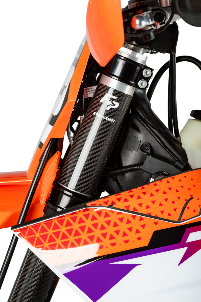 FIRE POWER CARBON FIBER FORK SHIELD UPPER 52 X 160 MM