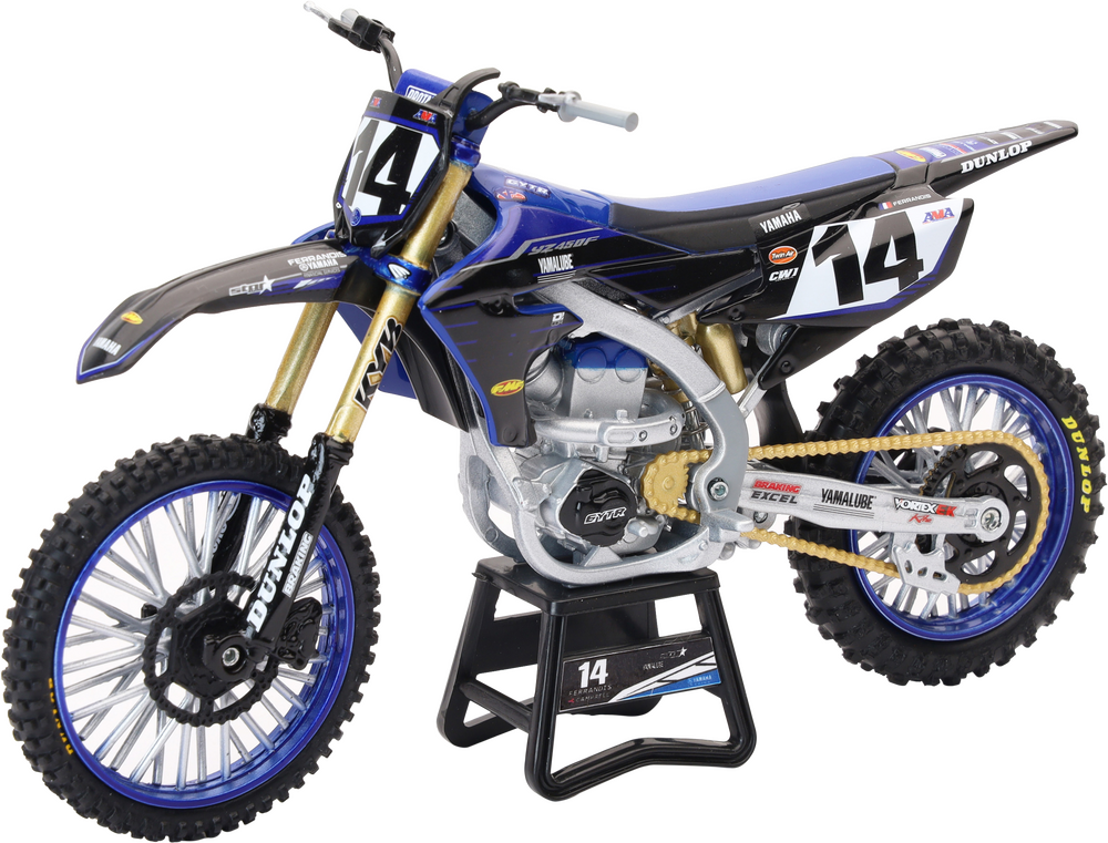 New-Ray 1:12 Scale Yamaha Factory Team Yz450 Dylan Ferandis #14
